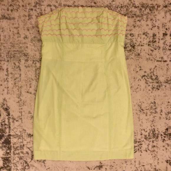 LILLY PULITZER Gingham “Franco” Strapless Dress - Picture 4 of 7